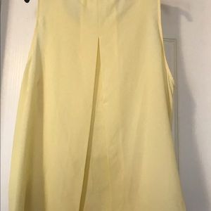 Yellow open back blouse